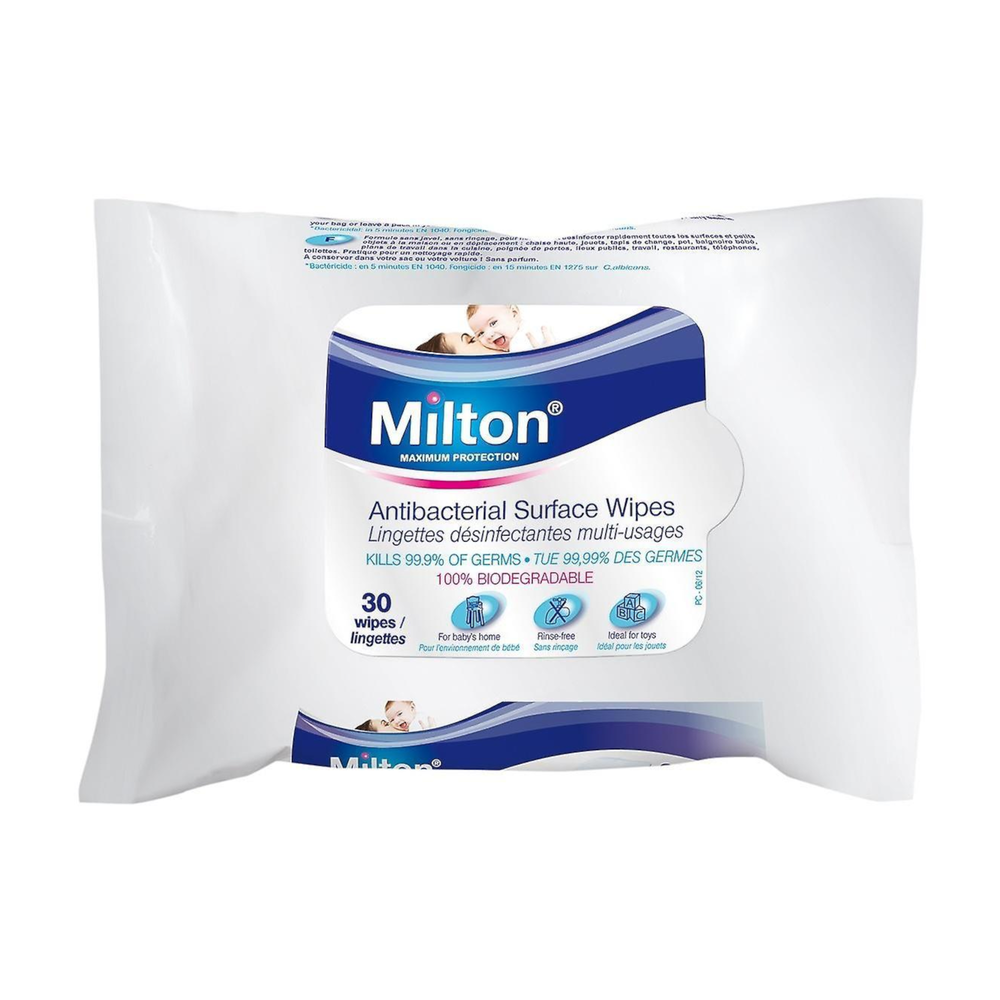 Antibacterial surface deals wipes