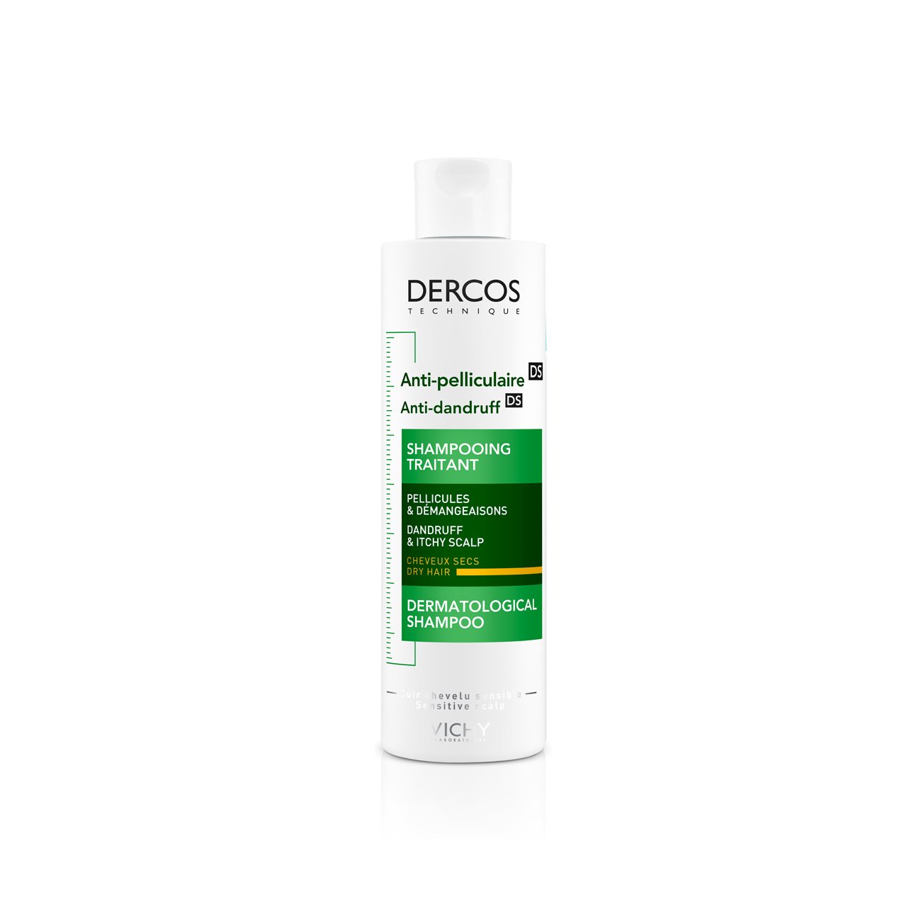 VICHY DERCOS TECHNIQUE Anti-Dandruff DS Dermatological Shampoo - dry ...