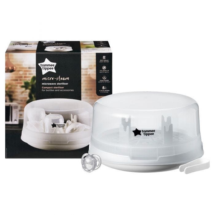 Tommee tippee single bottle microwave best sale steriliser instructions