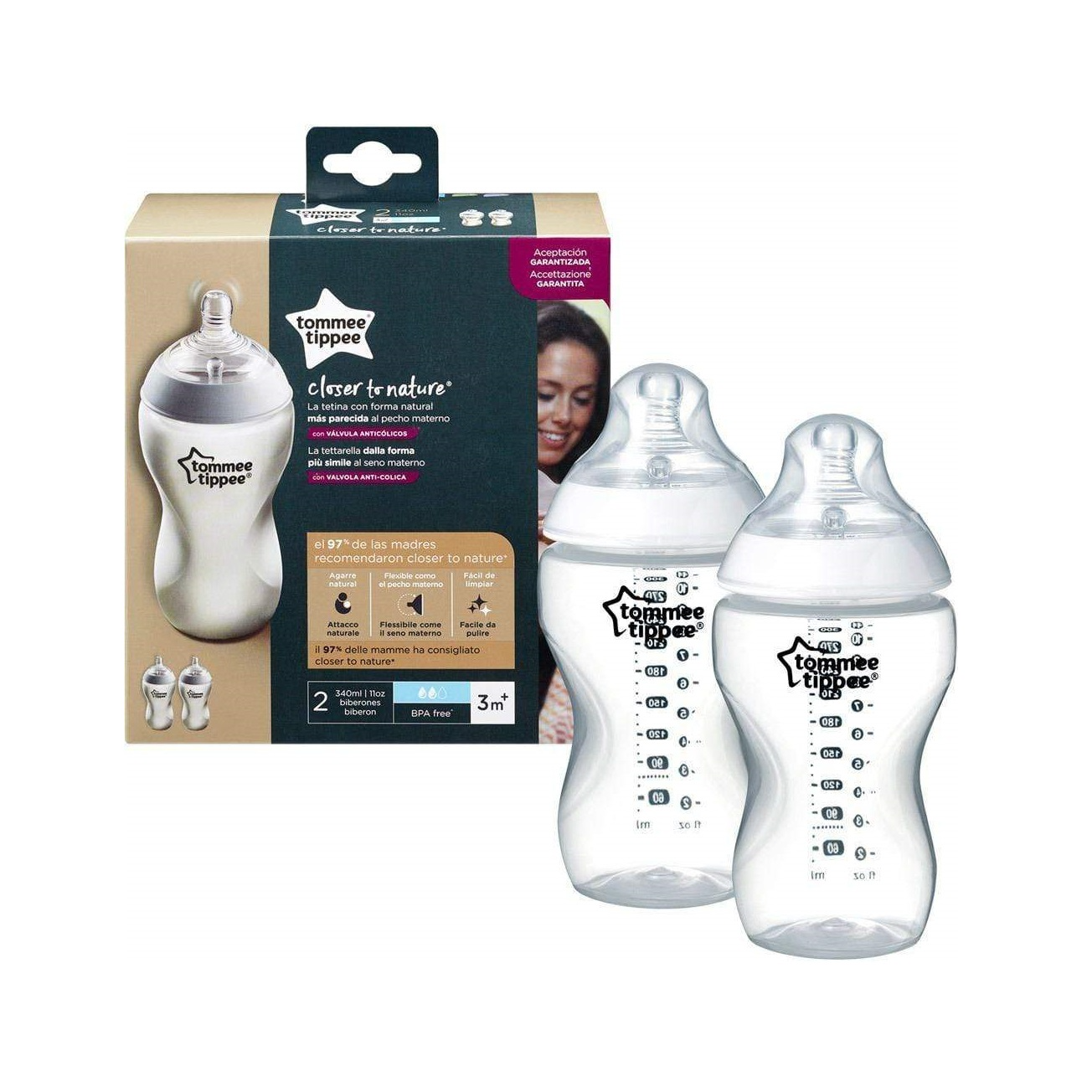Tommee Tippee Ctn Pp With Super Soft Teat Bottle (260ml/340ml)